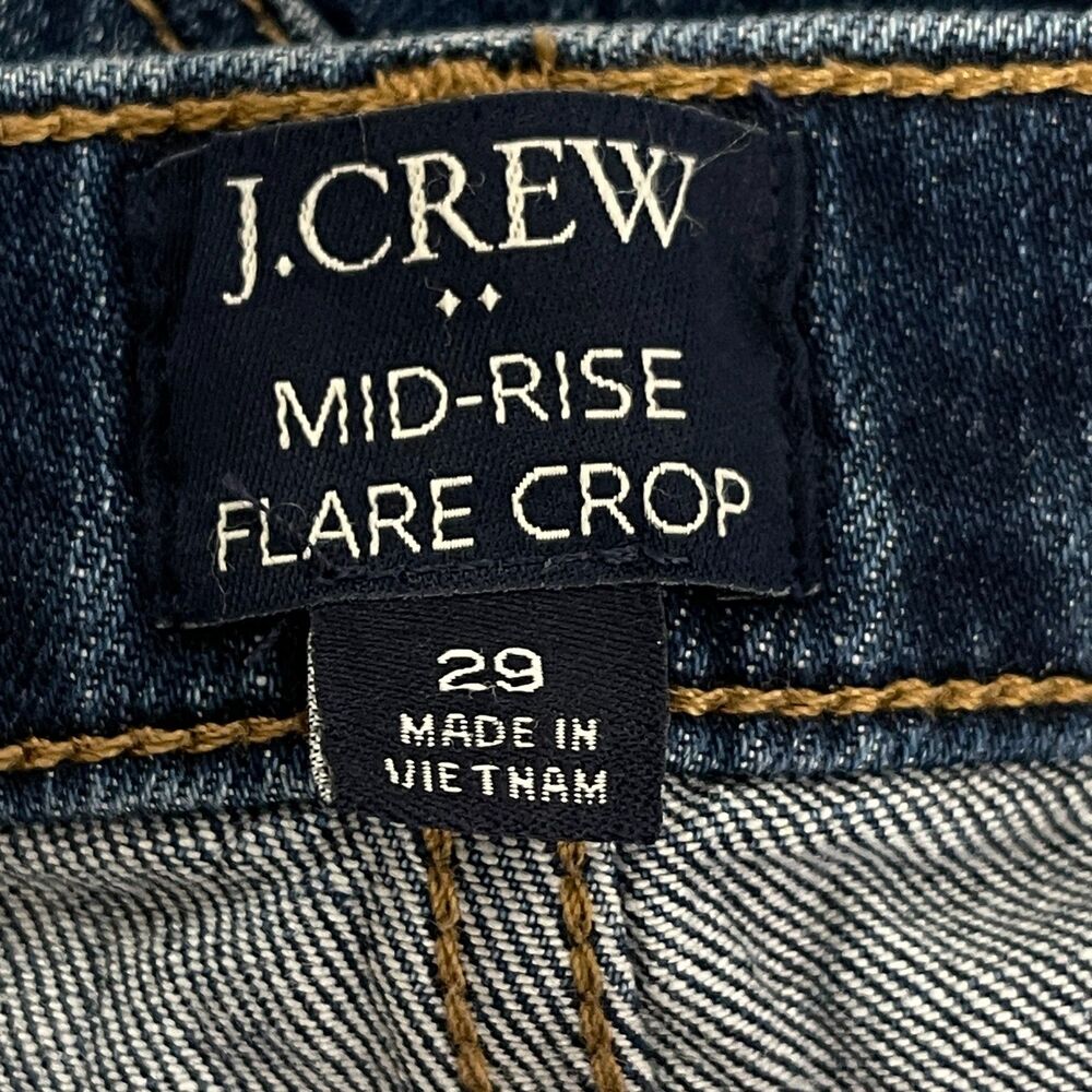 J. Crew High-Rise Button-Fly Straight Jeans in Medium Blue - Picture 3 of 9